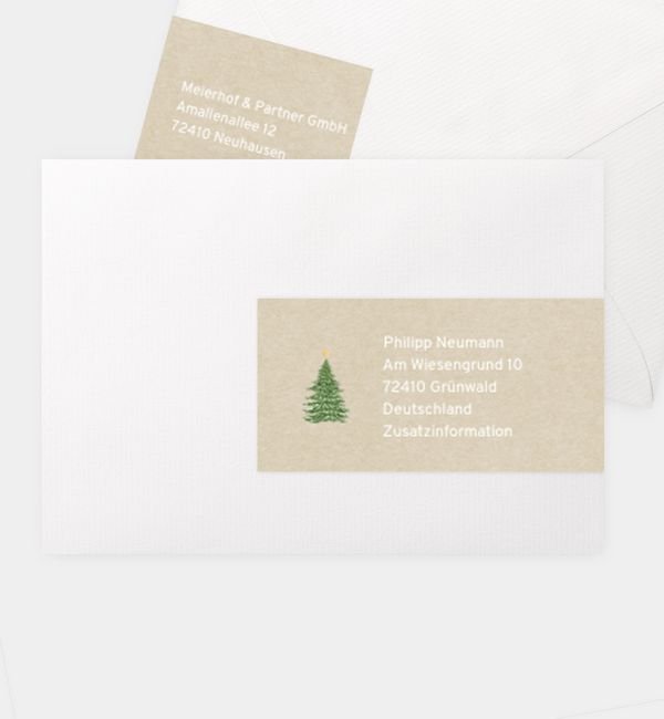 Kombi-Adressaufkleber