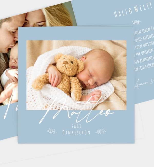 Klappkarte quadratisch