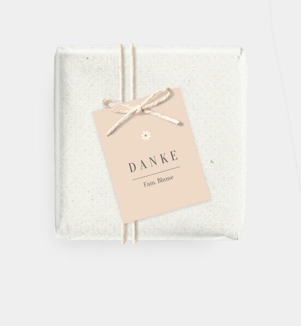 Geschenkanhänger rechteckig
