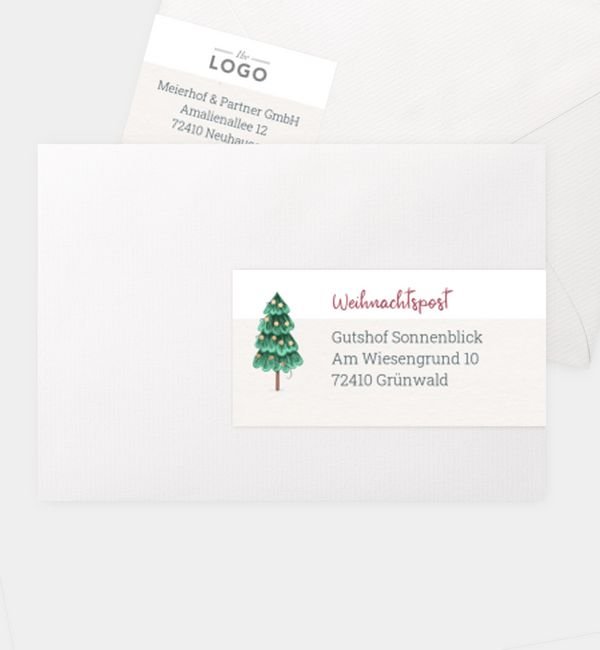 Kombi-Adressaufkleber