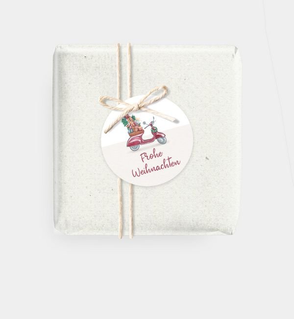 Geschenkanhänger rund