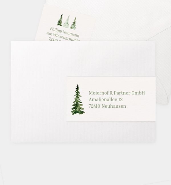 Kombi-Adressaufkleber