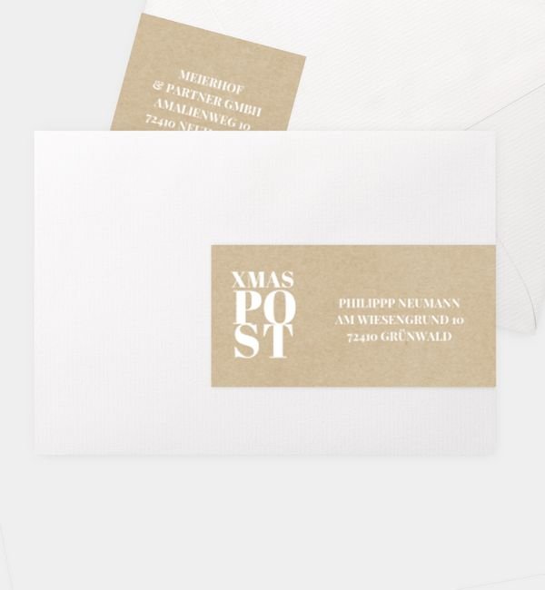 Kombi-Adressaufkleber