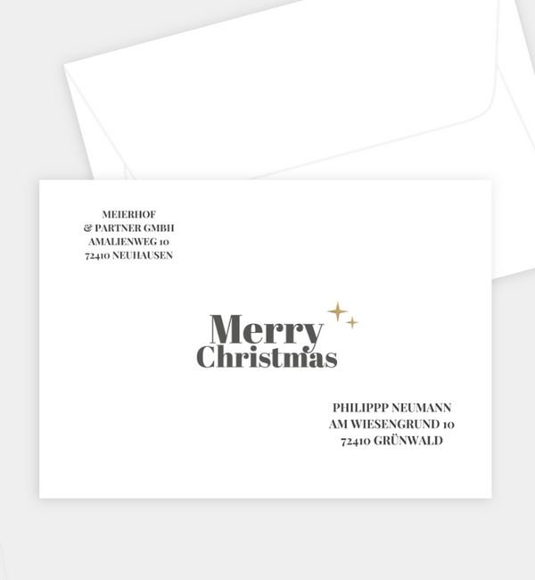 Briefumschlag gerade