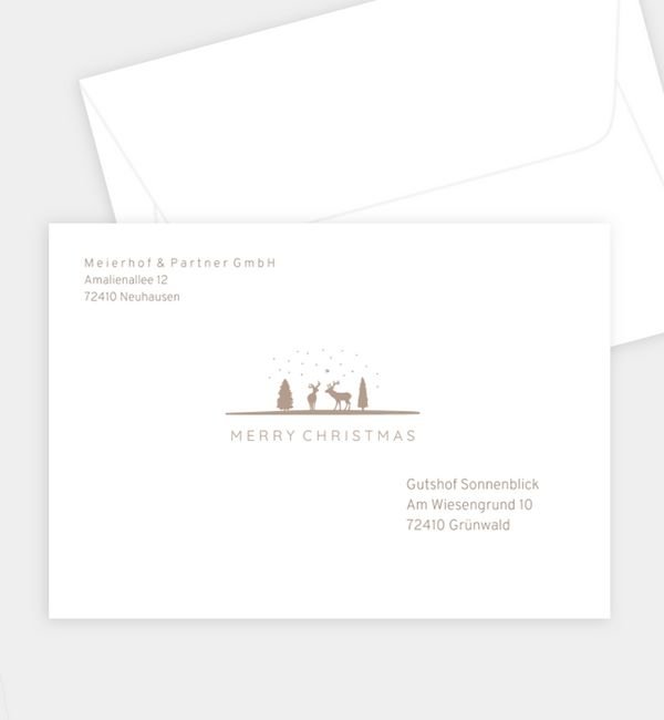 Briefumschlag gerade