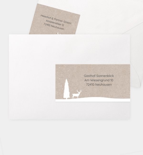 Kombi-Adressaufkleber