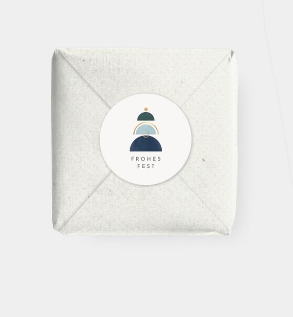 Geschenkaufkleber rund