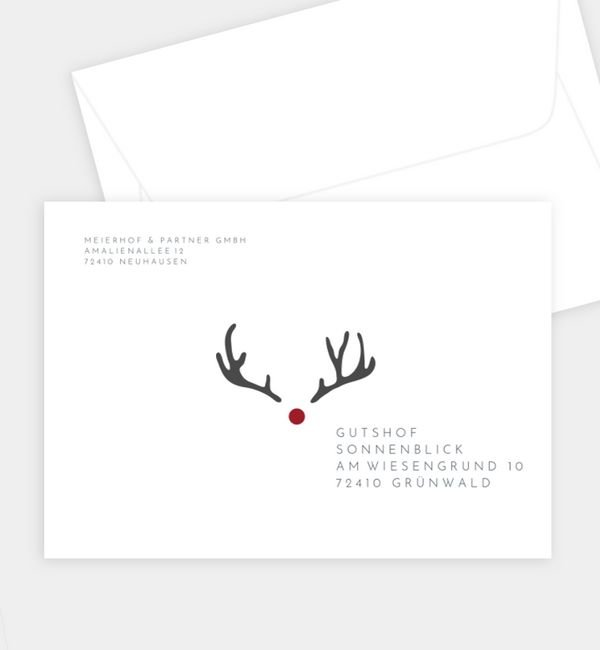 Briefumschlag gerade