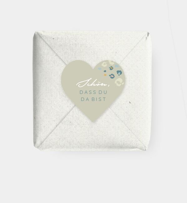 Geschenkaufkleber Herz