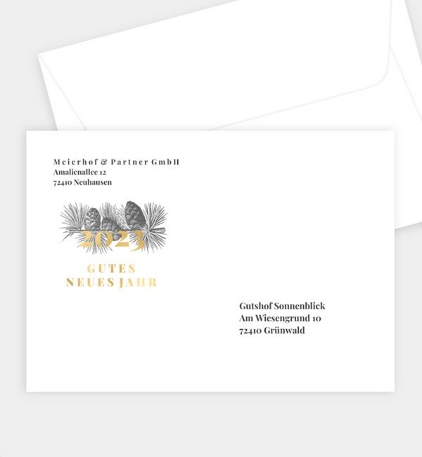 Briefumschlag gerade