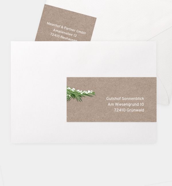 Kombi-Adressaufkleber