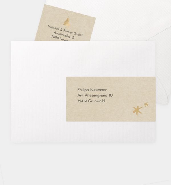 Kombi-Adressaufkleber