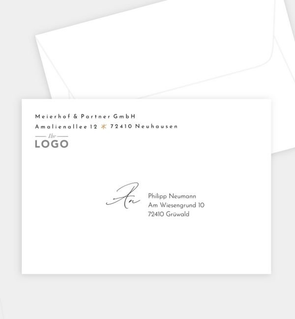 Briefumschlag gerade