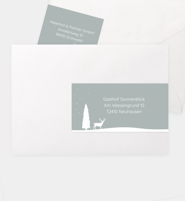 Kombi-Adressaufkleber