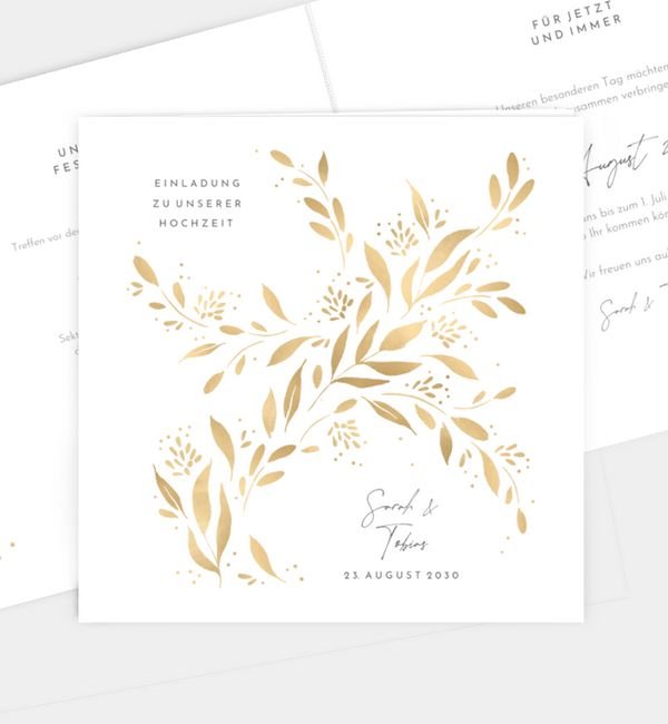 Klappkarte quadratisch