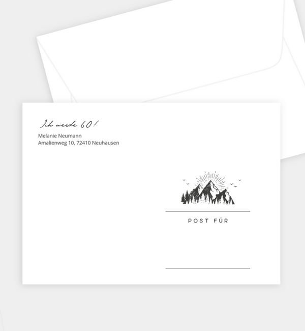 Briefumschlag gerade