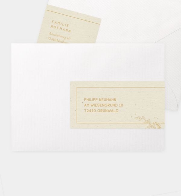 Kombi-Adressaufkleber