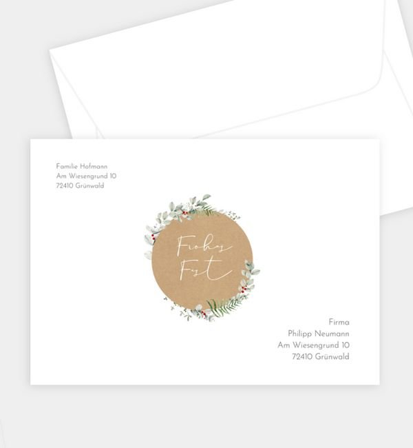 Briefumschlag gerade