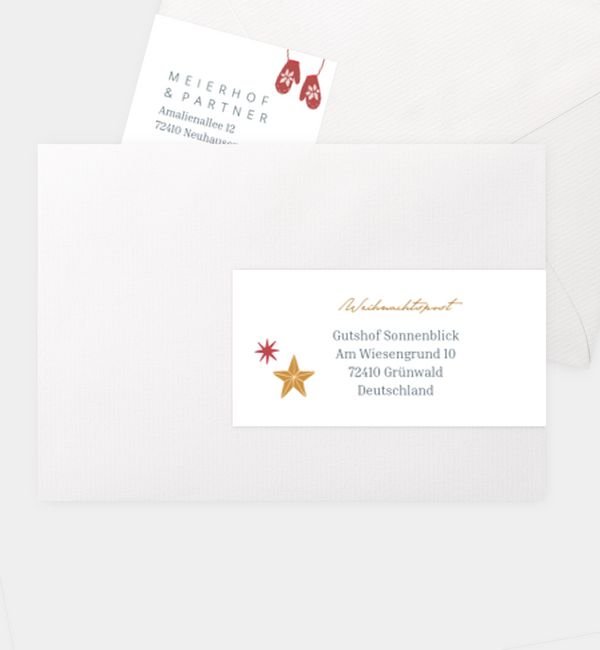 Kombi-Adressaufkleber