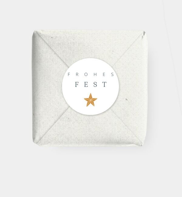 Geschenkaufkleber rund