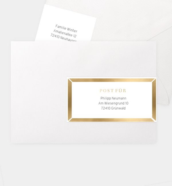 Kombi-Adressaufkleber