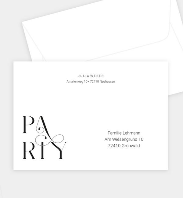 Briefumschlag gerade