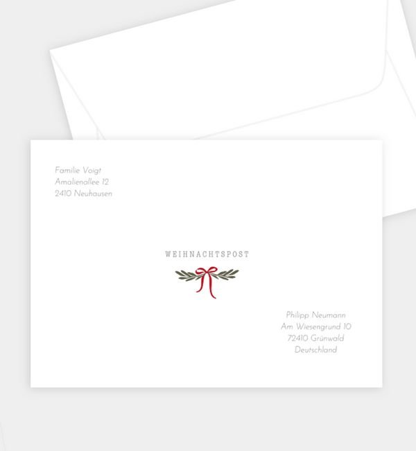 Briefumschlag gerade