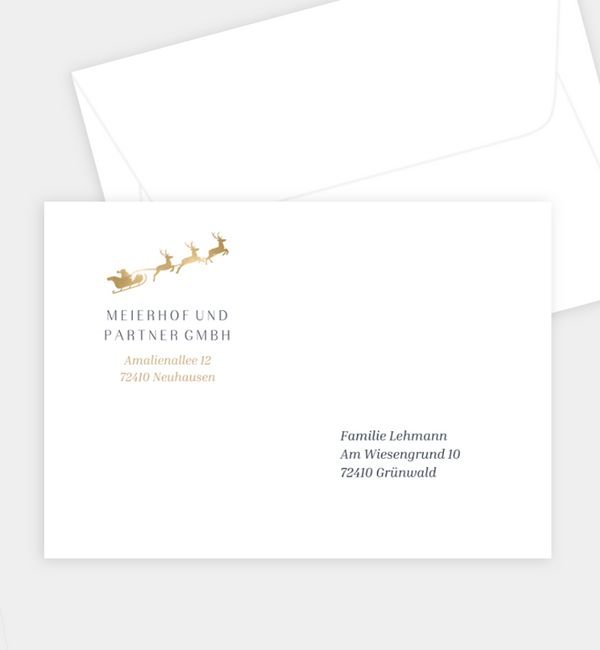 Briefumschlag gerade