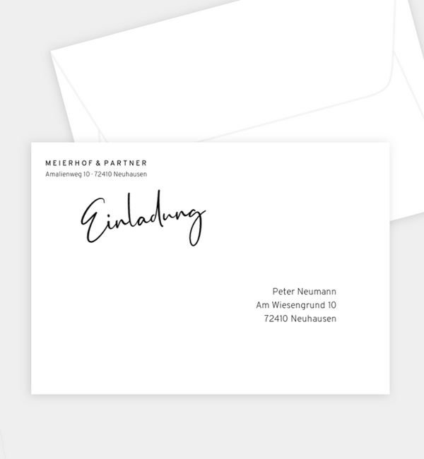 Briefumschlag gerade