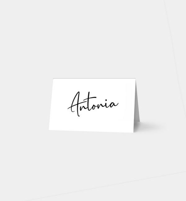 Tischklappkarte quer, horizontale Faltung