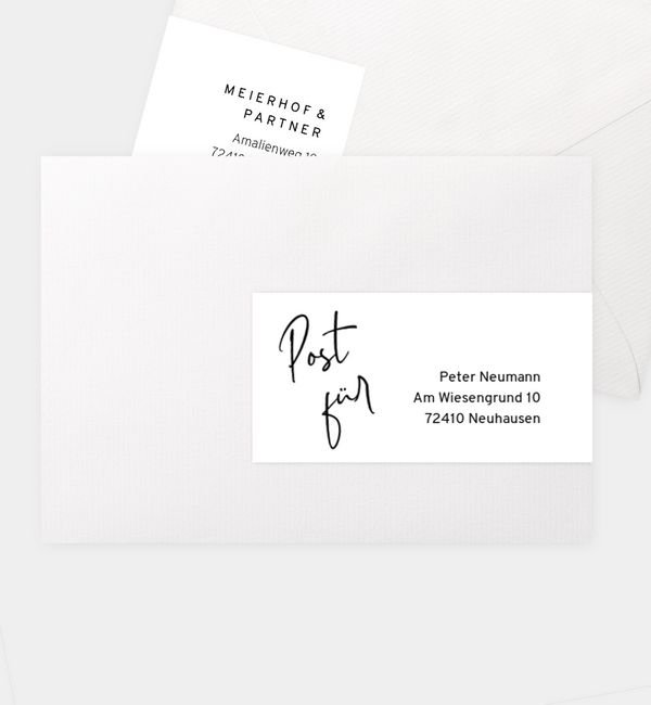 Kombi-Adressaufkleber