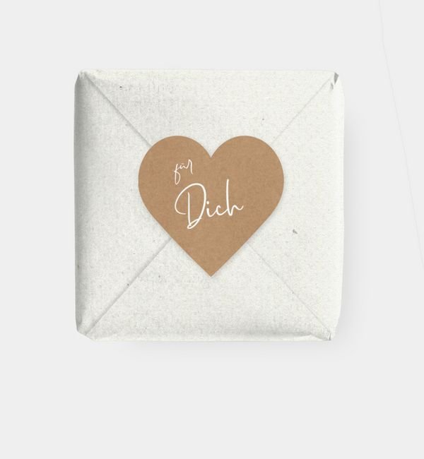 Geschenkaufkleber Herz
