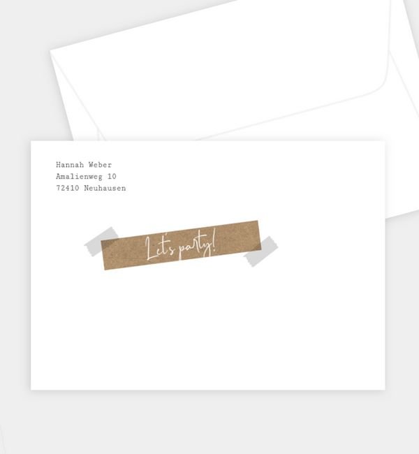 Briefumschlag gerade