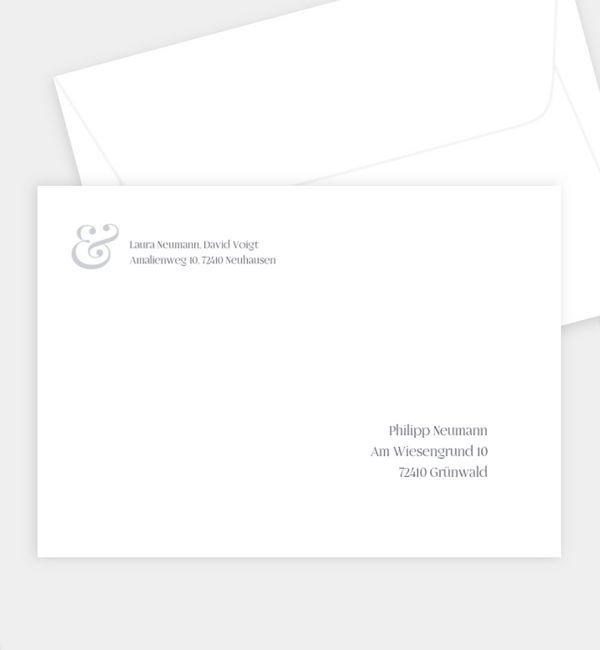 Briefumschlag gerade