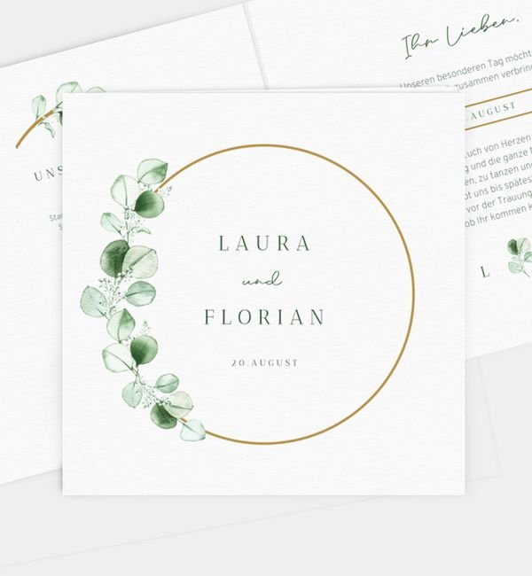 Klappkarte quadratisch