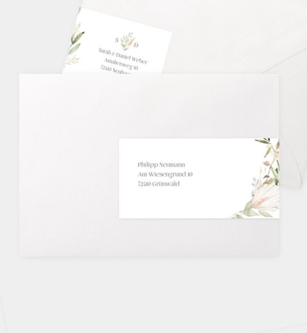 Kombi-Adressaufkleber