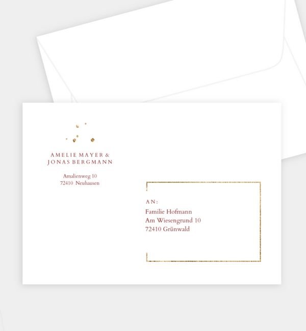 Briefumschlag gerade