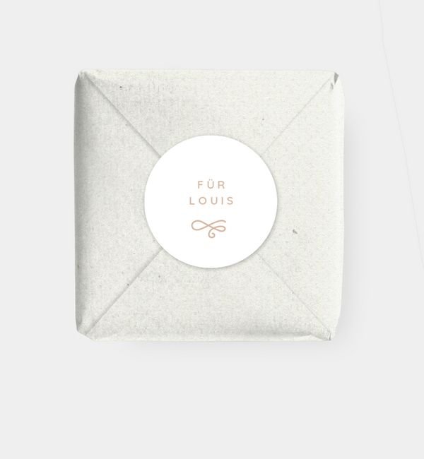 Geschenkaufkleber rund