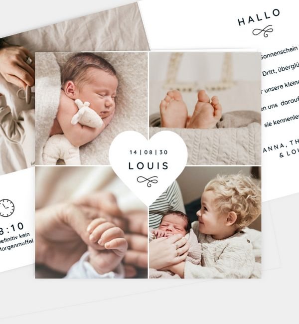 Klappkarte quadratisch