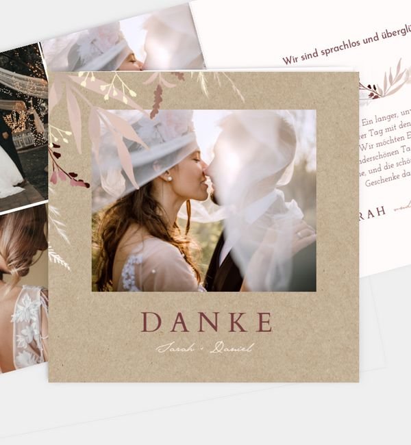 Klappkarte quadratisch