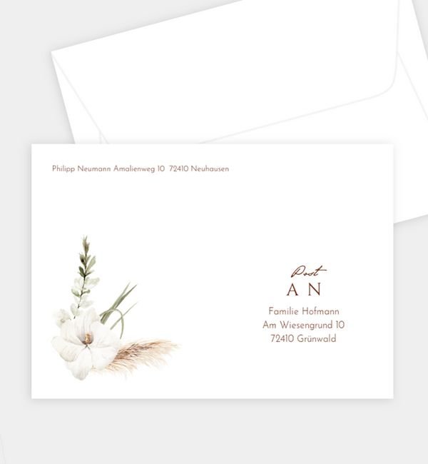 Briefumschlag gerade