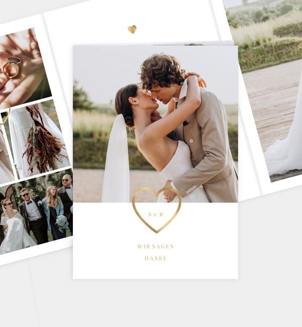 Doppel-Klappkarte hoch