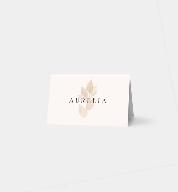 Tischklappkarte quer, horizontale Faltung