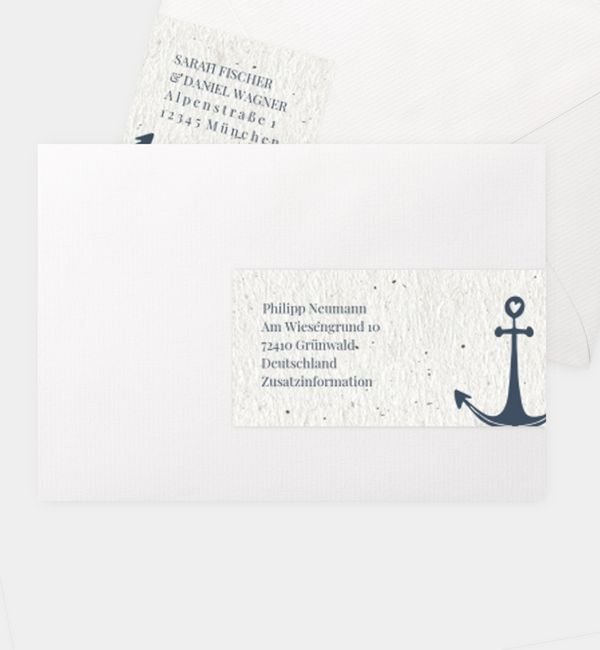 Kombi-Adressaufkleber