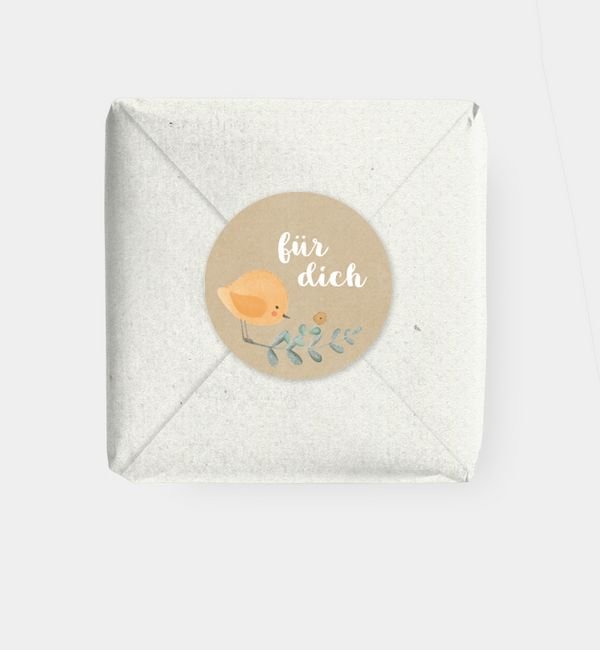 Geschenkaufkleber rund