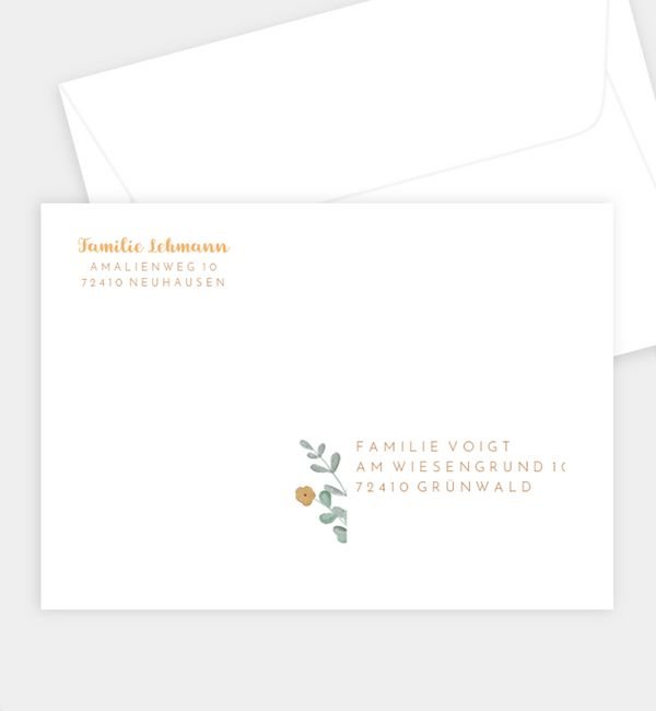 Briefumschlag gerade