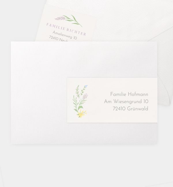 Kombi-Adressaufkleber