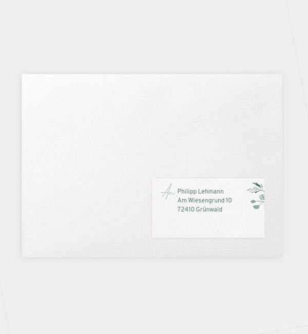 Empfängeraufkleber