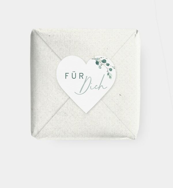 Geschenkaufkleber Herz