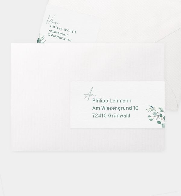 Kombi-Adressaufkleber